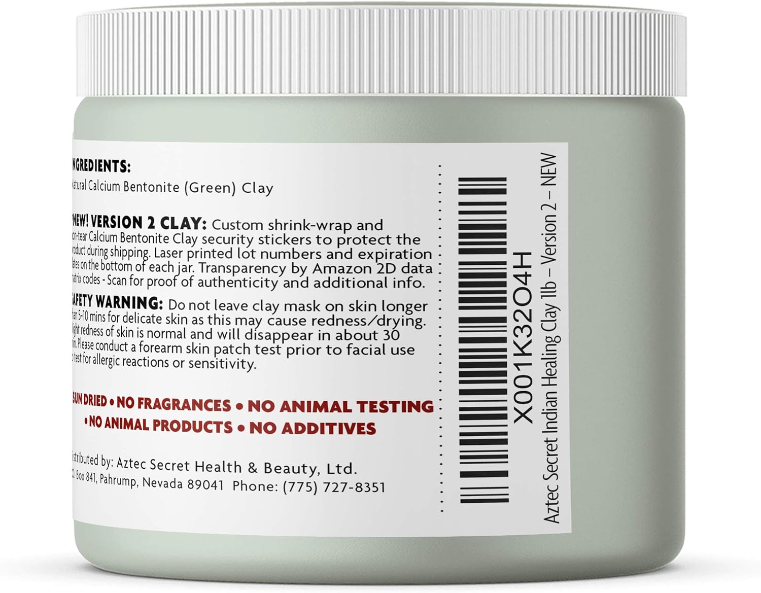 Aztec Secret – Indian Healing Clay 1 lb – Deep Pore Cleansing Facial & Body Mask – The Original 100% Natural Calcium Bentonite Clay – New Version 2 - Image 3