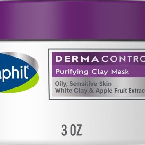 Cetaphil Clay Mask Pro, Dermacontrol Purifying Clay Face Mask with Bentonite Clay for Blackheads and Pores, Designed for Oily, Sensitive Skin, 3 Oz
