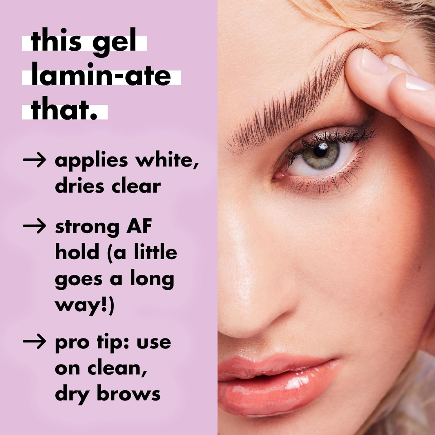 Brow Laminating Gel, Strong-Hold, Clear-Drying & Water-Resistant Brow Gel Creates Laminated Brows, Comb & Sculpt Brows, Vegan & Cruelty-free - Image 4