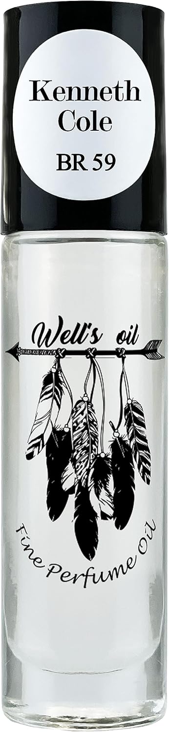 Well's Perfume Oil Roll-On 10 ml / 0.33 fl oz | Top Notes of Cardamom & Cinnamon | Alcohol-Free, Oil-Based & Long-Lasting (Inspired by Kenneth Cole)